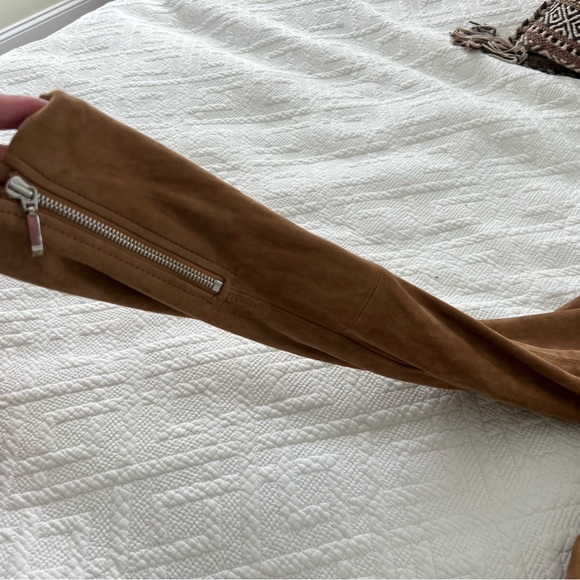 Elie Tahari Suede Moto Jacket - Picture 3 of 10